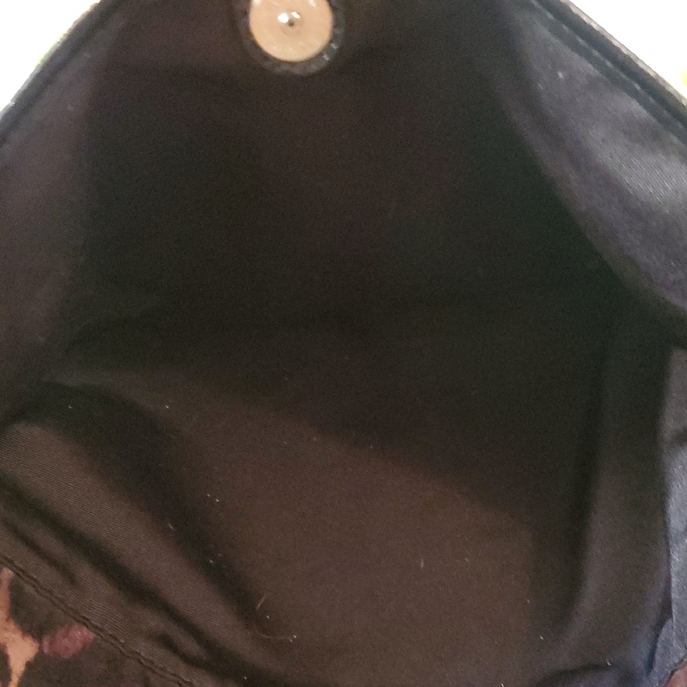 Coach Ocelot Tote Violet Purple Brown Black Animal Print F25282 - Picture 7 of 7